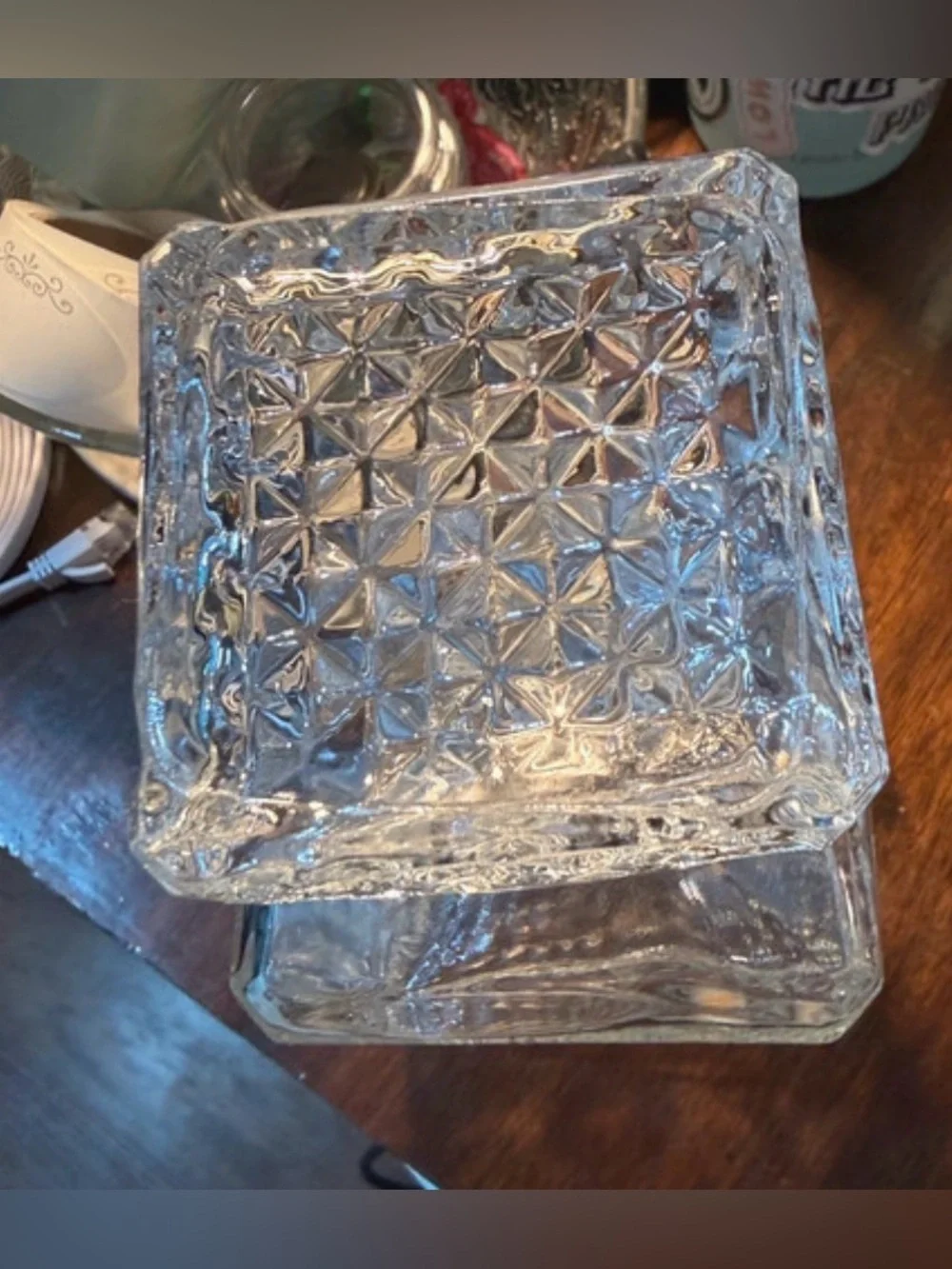 Luminarc France Vintage Elegant Whisky Crystal-Clear Glass Decanter 30 Oz